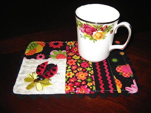 Ladybug Mug Rug